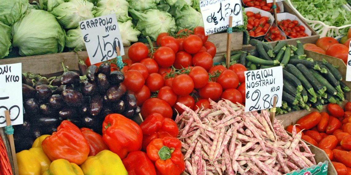 A Fresh Vegetables on the Market