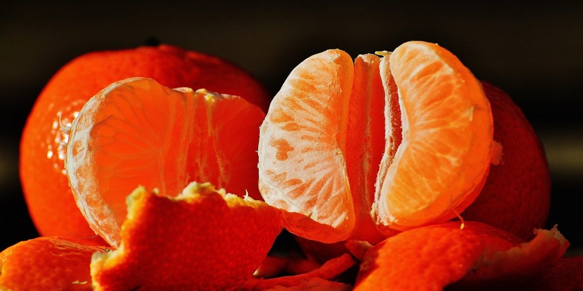 tangerines, fruits, oranges