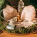 Buddha and Crystals on Clear Glass Bowl