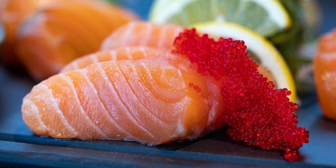 Close-Up Photo of Sliced Salmon