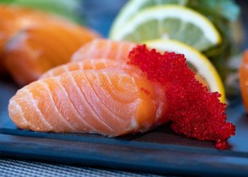 Close-Up Photo of Sliced Salmon