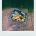 Polaroid Photo Of Food In Blue Plastic Container