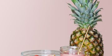 Strawberry Smoothie On Glass Jar