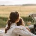 A Romantic Couple Hugging in the Car