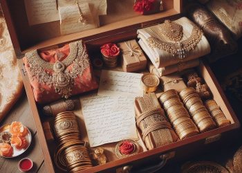 ai generated, trousseau packing, bridal trousseau packing